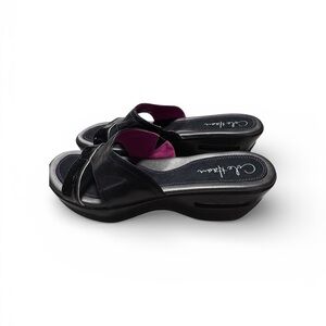 Cole Haan Nike Air sandals size 8 black leather